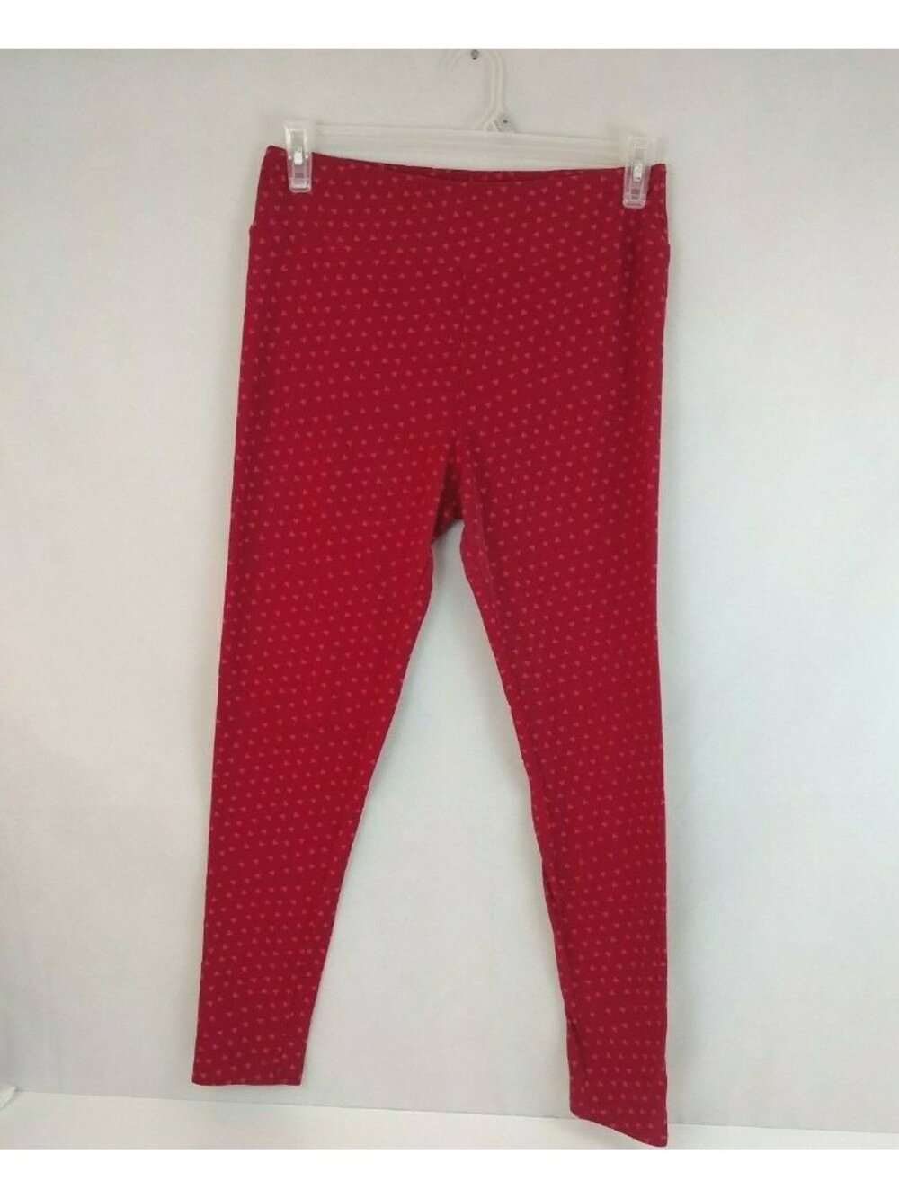 LuLaRoe Tall & Curvy Leggings Valentines Red With Little Red Hearts